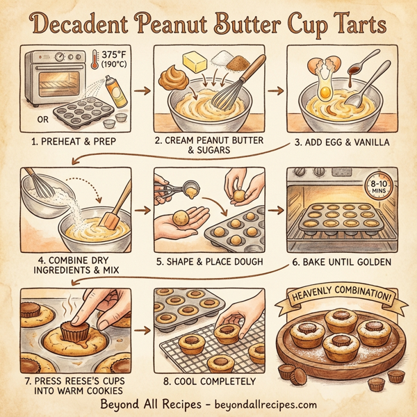 Decadent Peanut Butter Cup Tarts instructions