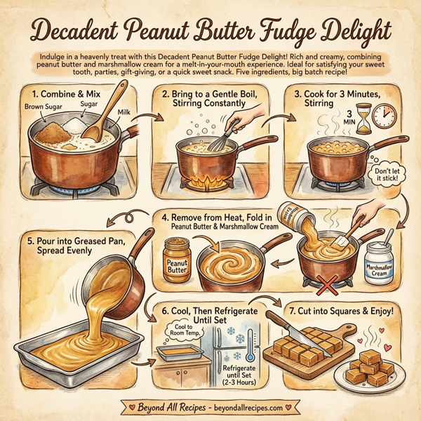 Decadent Peanut Butter Fudge Delight instructions