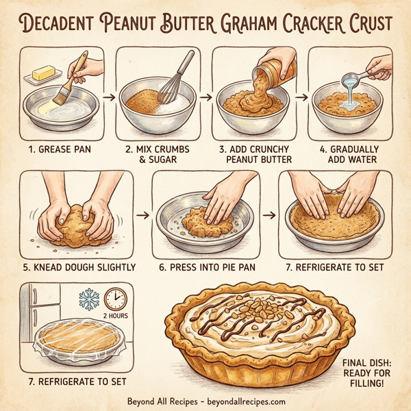 Decadent Peanut Butter Graham Cracker Crust instructions