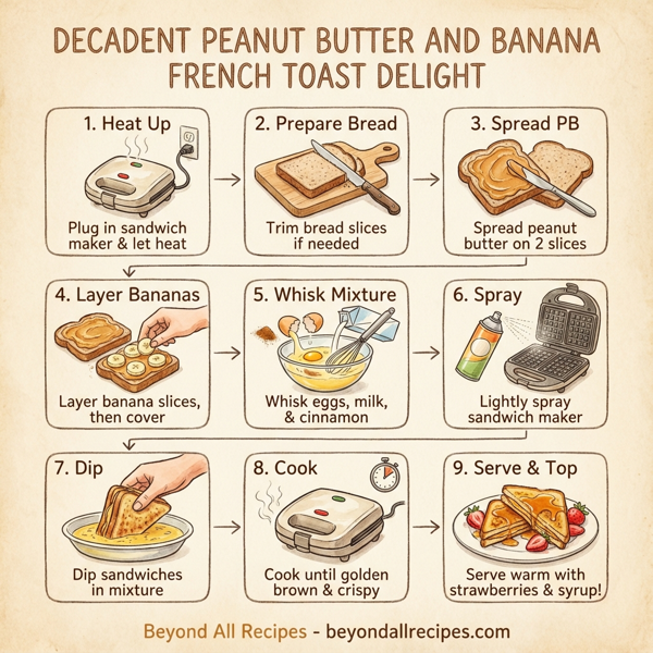 Decadent Peanut Butter and Banana French Toast Delight instructions