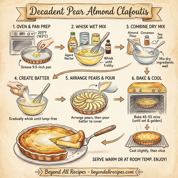 Decadent Pear Almond Clafoutis instructions