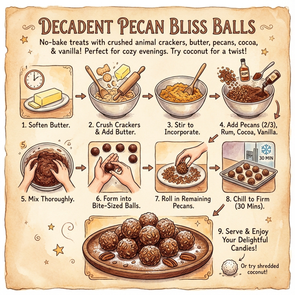 Decadent Pecan Bliss Balls instructions