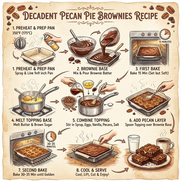 Decadent Pecan Pie Brownies instructions