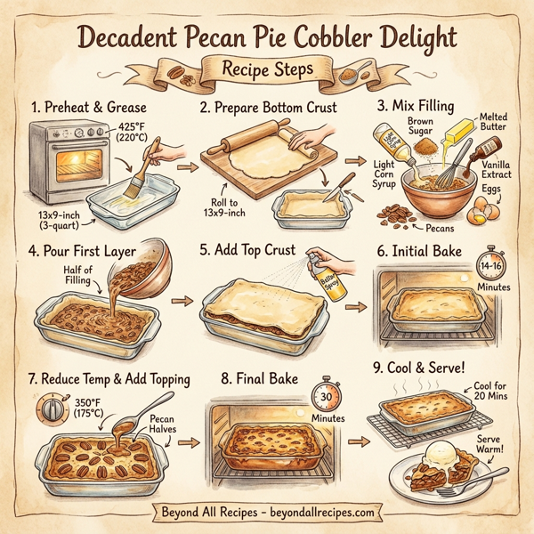 Decadent Pecan Pie Cobbler Delight instructions