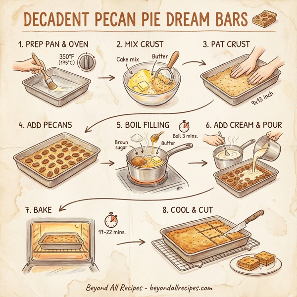 Decadent Pecan Pie Dream Bars instructions
