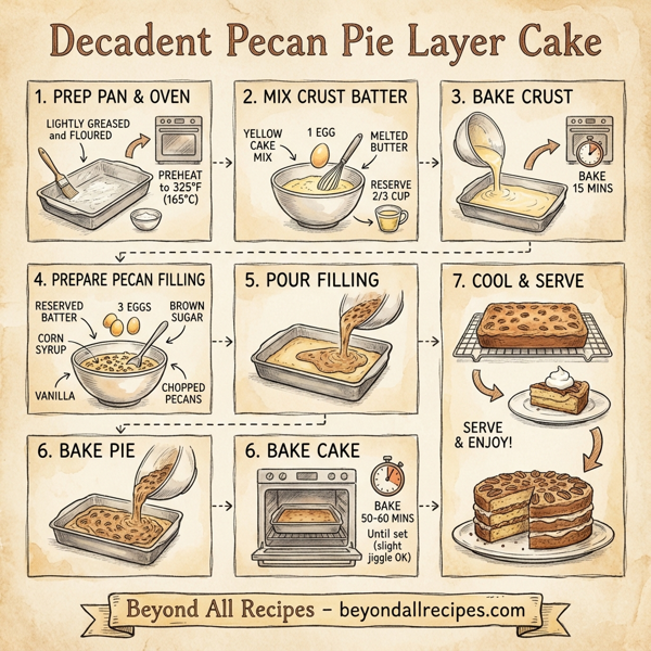 Decadent Pecan Pie Layer Cake instructions