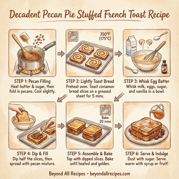 Decadent Pecan Pie Stuffed French Toast instructions