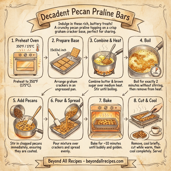 Decadent Pecan Praline Bars instructions