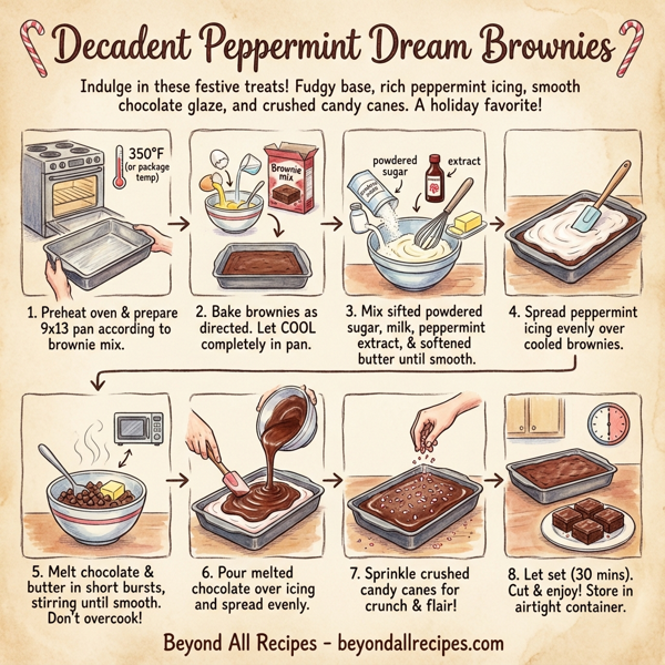 Decadent Peppermint Dream Brownies instructions