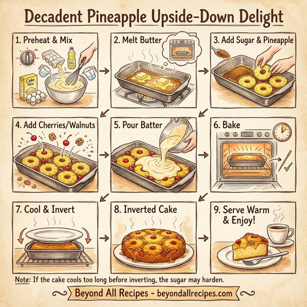 Decadent Pineapple Upside-Down Delight instructions