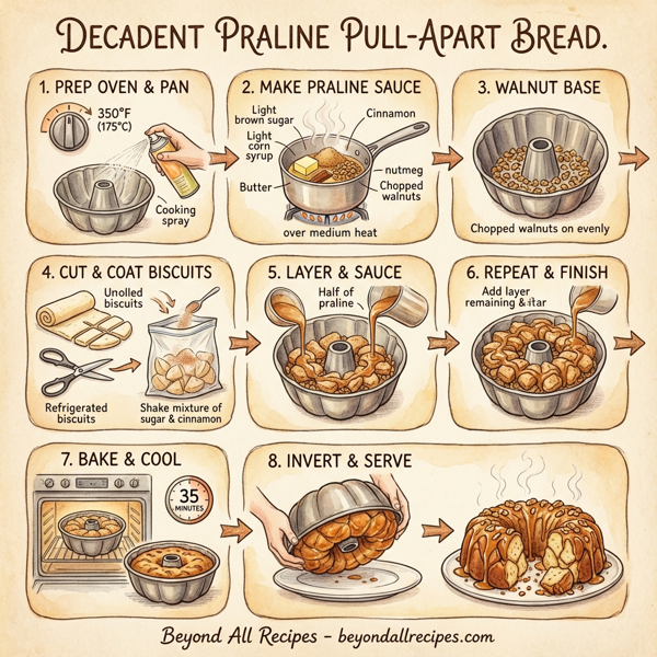 Decadent Praline Pull-Apart Bread instructions