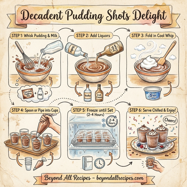 Decadent Pudding Shots Delight instructions