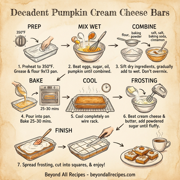 Decadent Pumpkin Cream Cheese Bars instructions