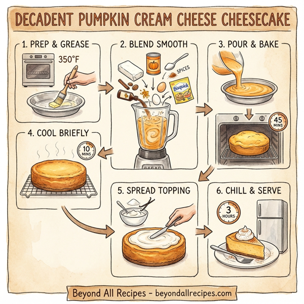 Decadent Pumpkin Cream Cheese Cheesecake instructions