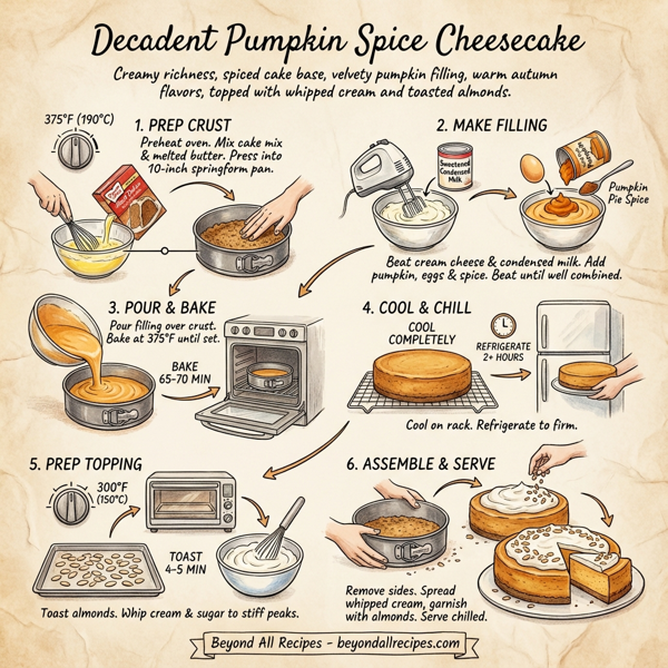 Decadent Pumpkin Spice Cheesecake instructions