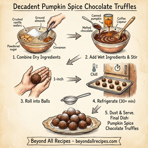 Decadent Pumpkin Spice Chocolate Truffles instructions