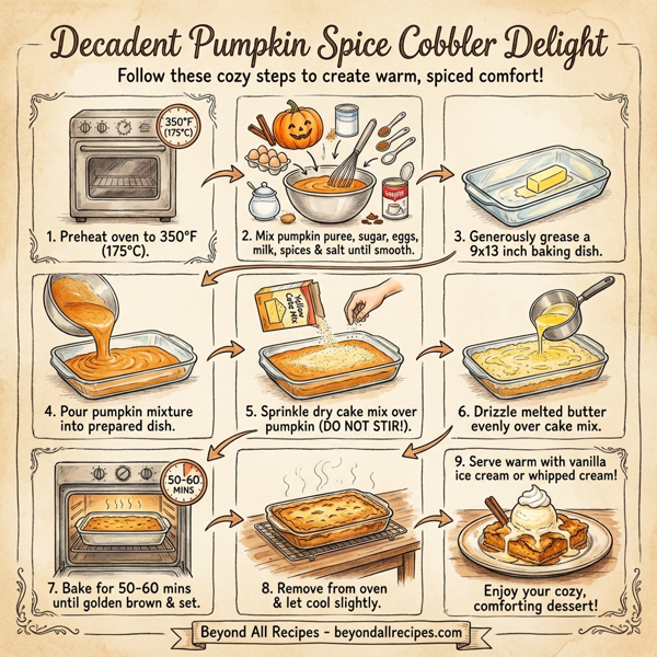 Decadent Pumpkin Spice Cobbler Delight instructions