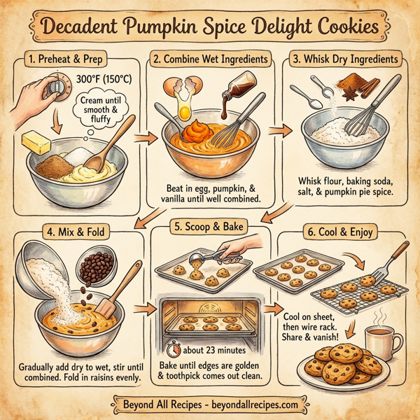 Decadent Pumpkin Spice Delight Cookies instructions