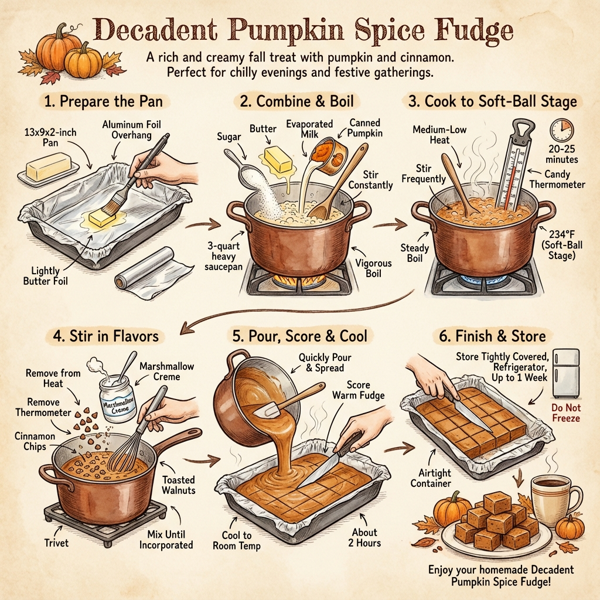 Decadent Pumpkin Spice Fudge instructions