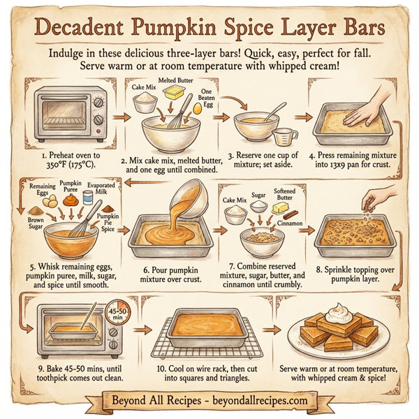 Decadent Pumpkin Spice Layer Bars instructions