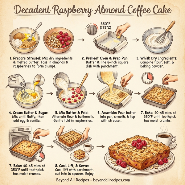 Decadent Raspberry Almond Coffee Cake instructions