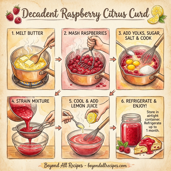 Decadent Raspberry Citrus Curd instructions