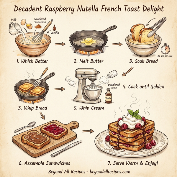 Decadent Raspberry Nutella French Toast Delight instructions