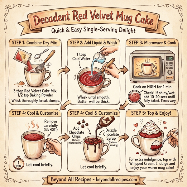 Decadent Red Velvet Mug Cake instructions