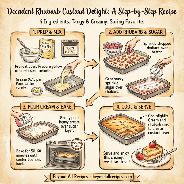 Decadent Rhubarb Custard Delight instructions
