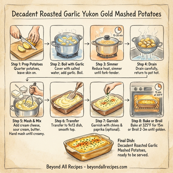 Decadent Roasted Garlic Yukon Gold Mashed Potatoes instructions
