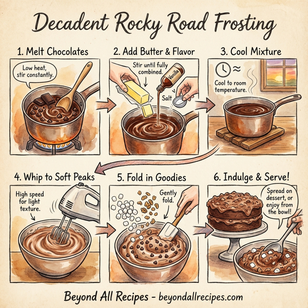 Decadent Rocky Road Frosting instructions