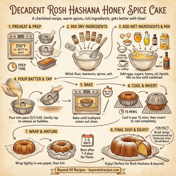 Decadent Rosh Hashana Honey Spice Cake instructions