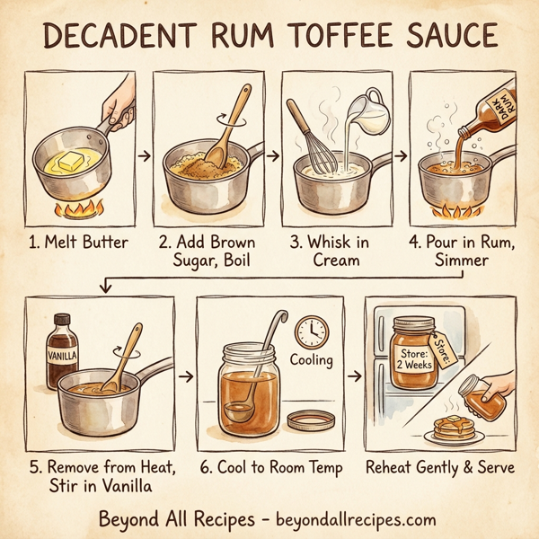 Decadent Rum Toffee Sauce instructions