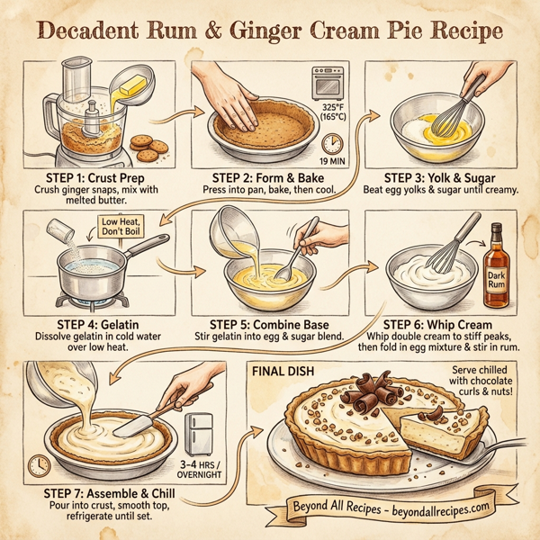 Decadent Rum & Ginger Cream Pie instructions