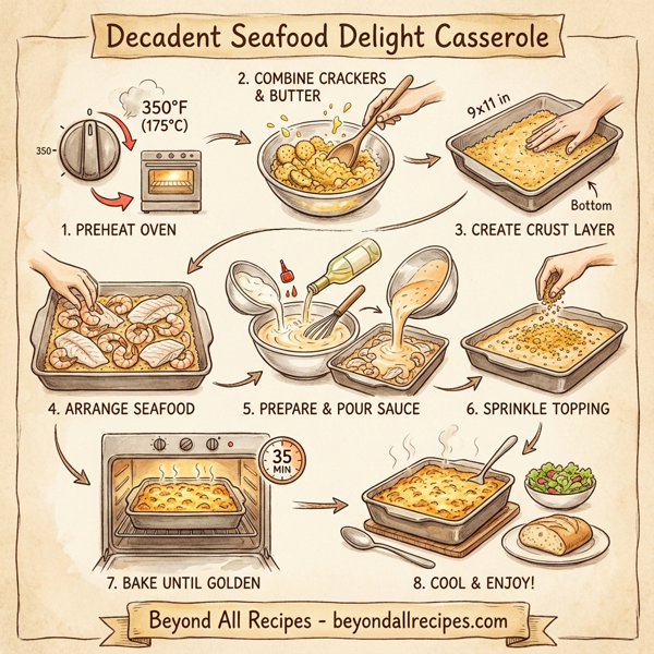 Decadent Seafood Delight Casserole instructions