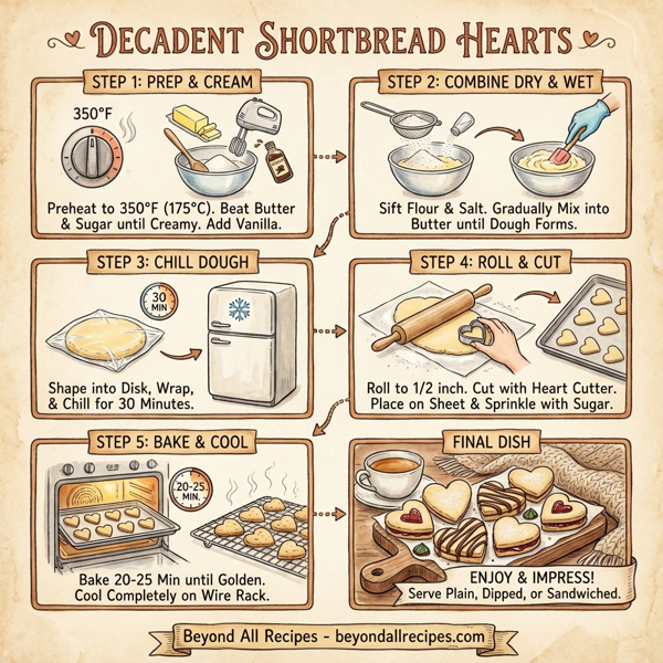 Decadent Shortbread Hearts instructions