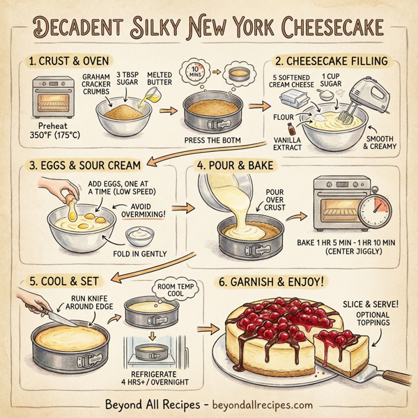 Decadent Silky New York Cheesecake instructions