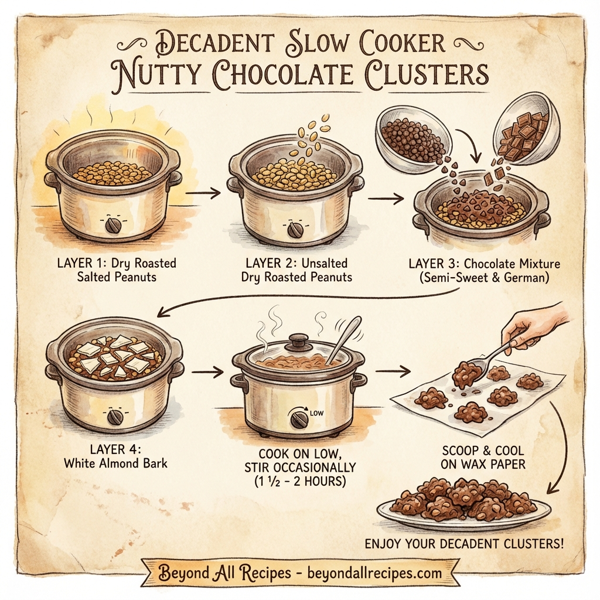Decadent Slow Cooker Nutty Chocolate Clusters instructions