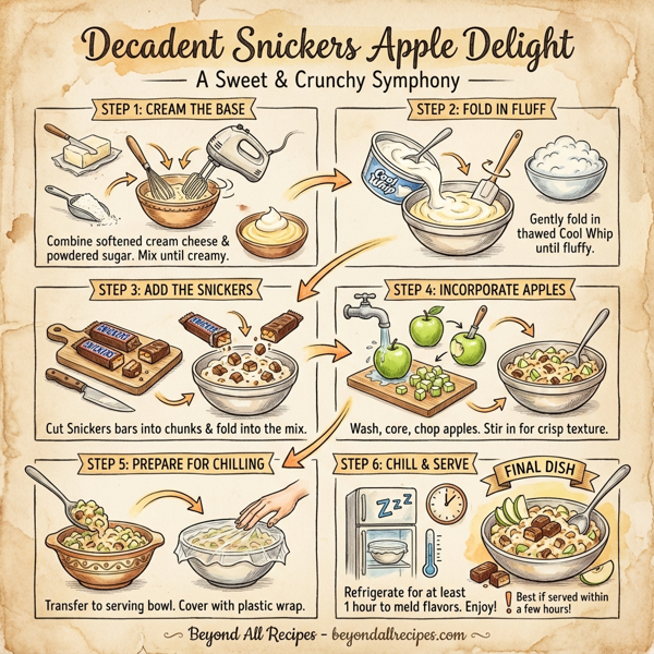 Decadent Snickers Apple Delight instructions