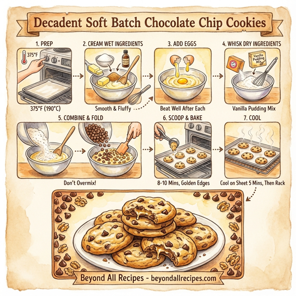 Decadent Soft Batch Chocolate Chip Cookies instructions