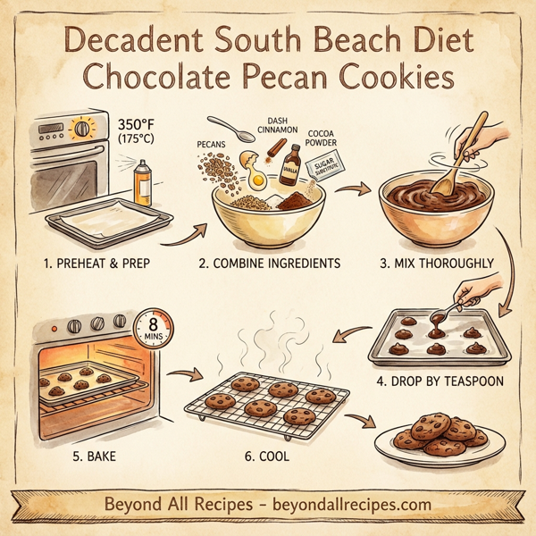 Decadent South Beach Diet Chocolate Pecan Cookies instructions