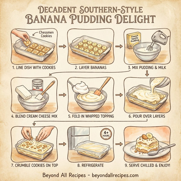Decadent Southern-Style Banana Pudding Delight instructions