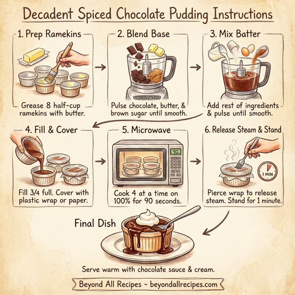 Decadent Spiced Chocolate Pudding instructions