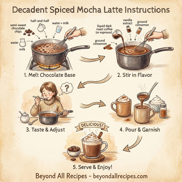 Decadent Spiced Mocha Latte instructions