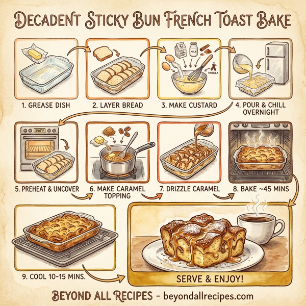 Decadent Sticky Bun French Toast Bake instructions