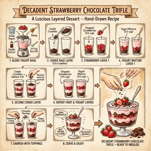 Decadent Strawberry Chocolate Trifle instructions