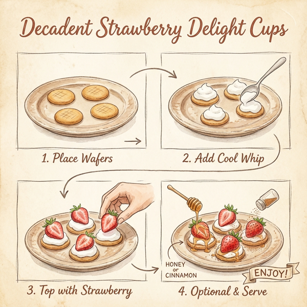 Decadent Strawberry Delight Cups instructions