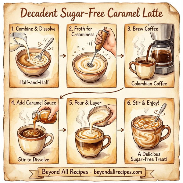 Decadent Sugar-Free Caramel Latte instructions