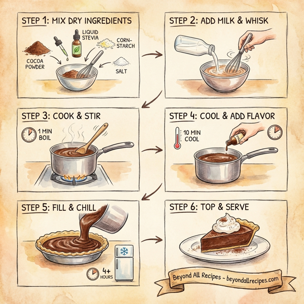 Decadent Sugar-Free Chocolate Cream Pie instructions