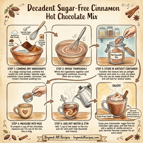 Decadent Sugar-Free Cinnamon Hot Chocolate Mix instructions